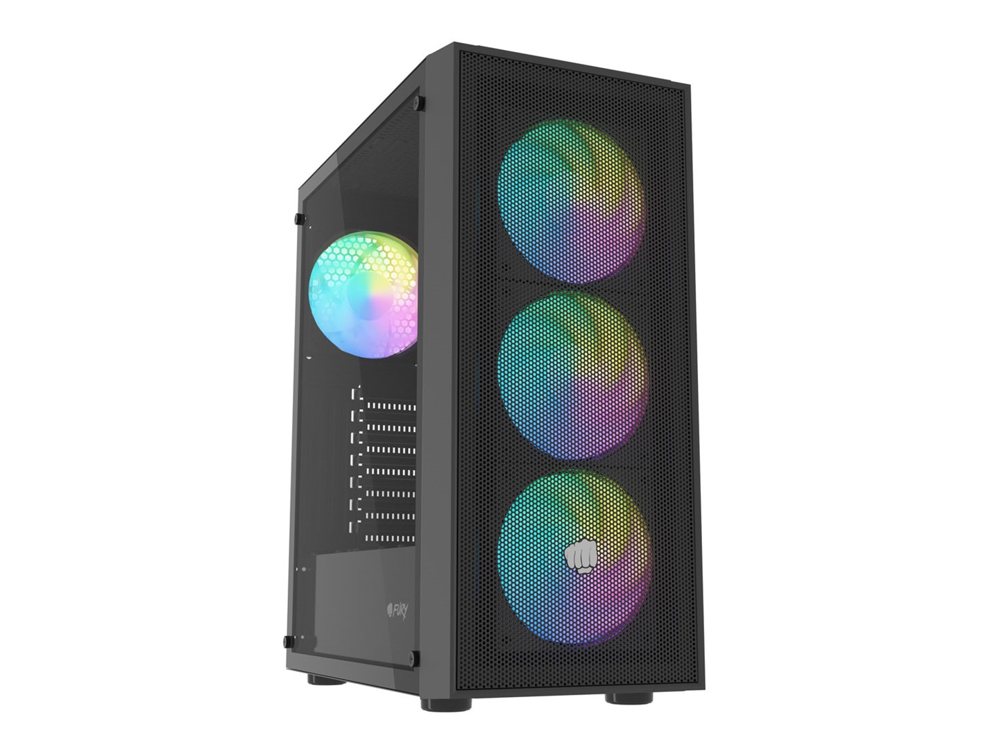 OBUDOWA FURY SHOBO SH8F ARGB MIDI TOWER Z OKNEM CZARNA