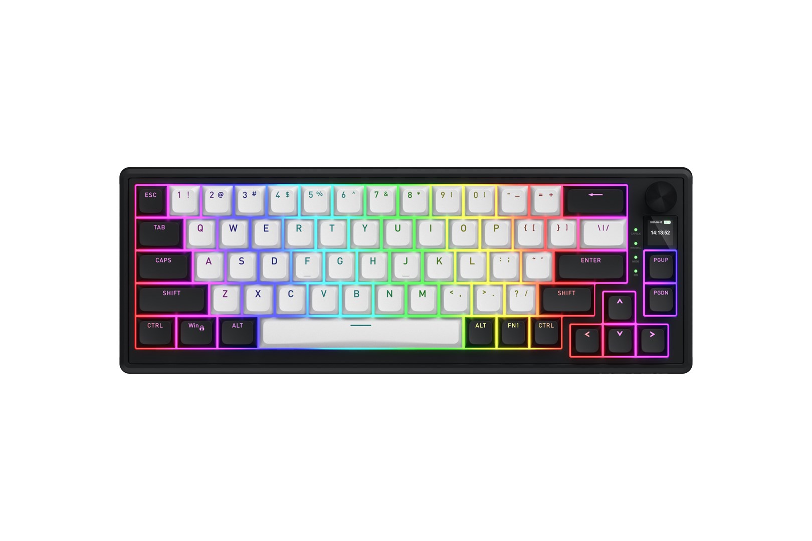HATOR Skyfall 65 MAG ULTIMA 8K wireless klawiatura Gaming USB + RF Wireless + Bluetooth QWERTY US English Czarny, Biały