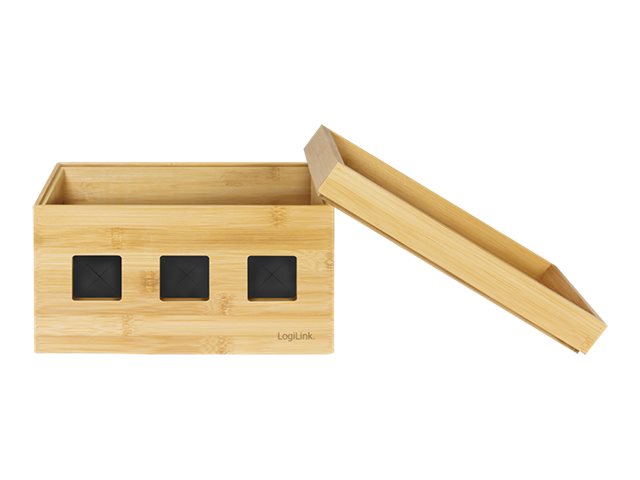 LOGILINK KAB0076 Cable box 255x140x165 mm bamboo