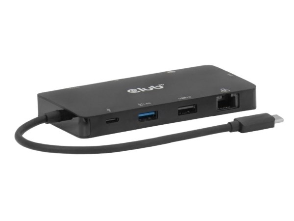 CLUB3D CSV-2552 huby i koncentratory USB Type-C 5000 Mbit/s Czarny
