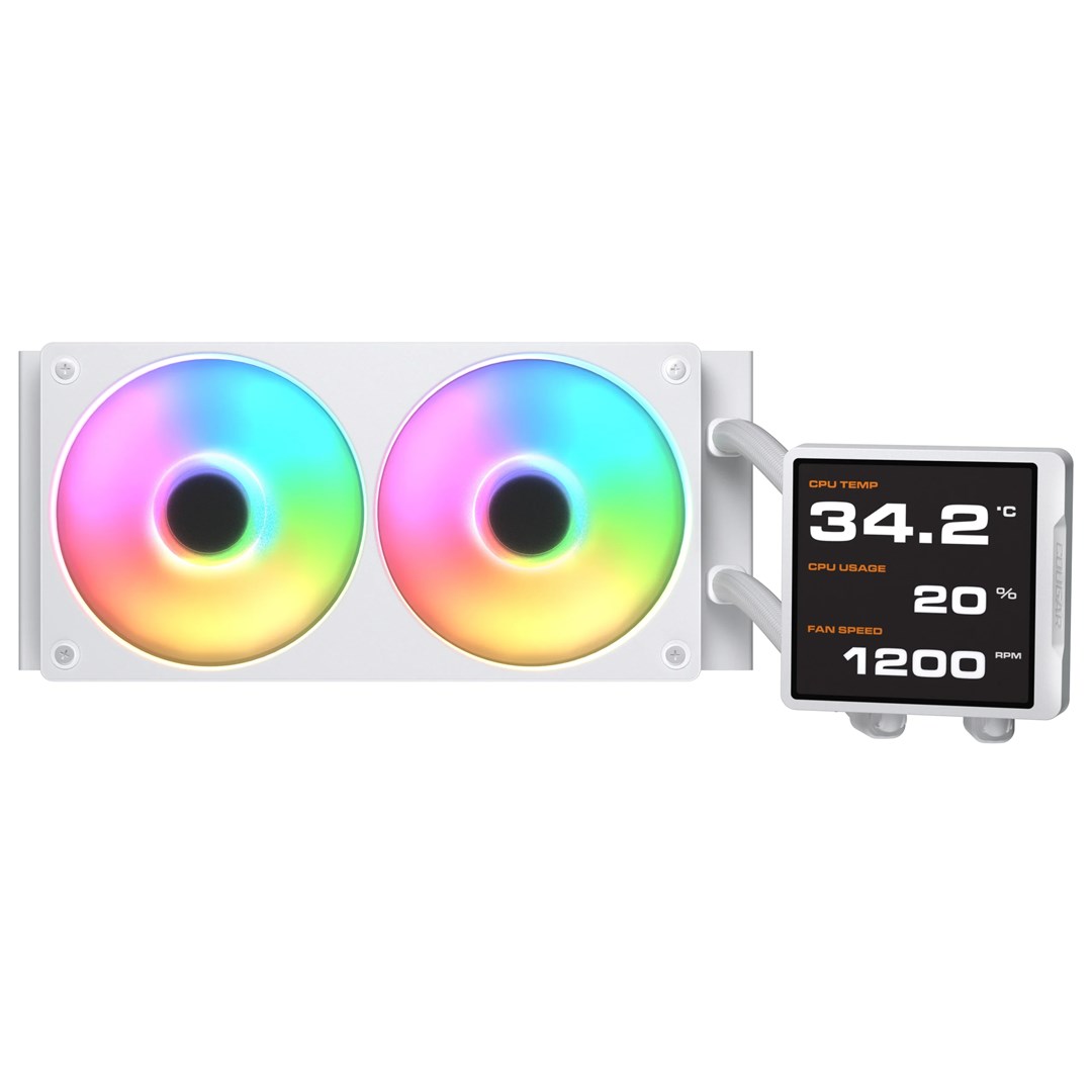 COUGAR CGR-PSDVPRGB-W-240 Procesor Chłodnica cieczy all-in-one 12 cm Biały