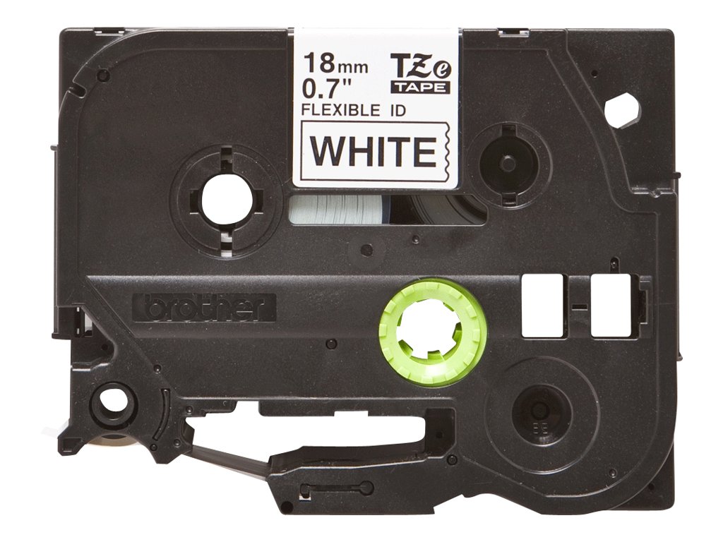 BROTHER TZEFX241 Taśma Brother 18mm BLACK ON WHITE FLEXIBLE ID