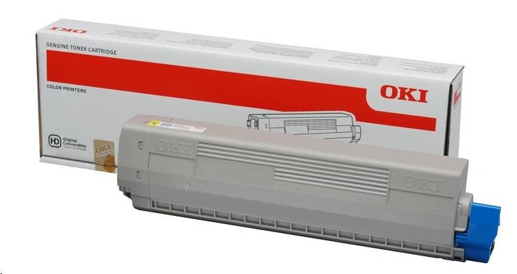 OKI 44844613 Toner OKI yellow 7300str C822