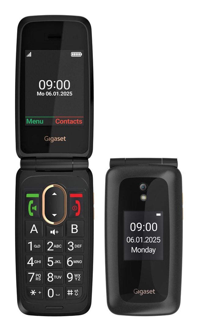 Gigaset GL795 7,11 cm (2.8") 142 g Czarny Telefon dla seniora