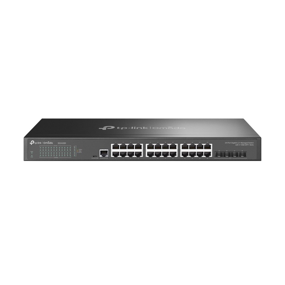 TP-Link Omada SG3428X przełącznik sieciowy Zarządzany L2+/L3 Gigabit Ethernet (10/100/1000) 1U Czarny
