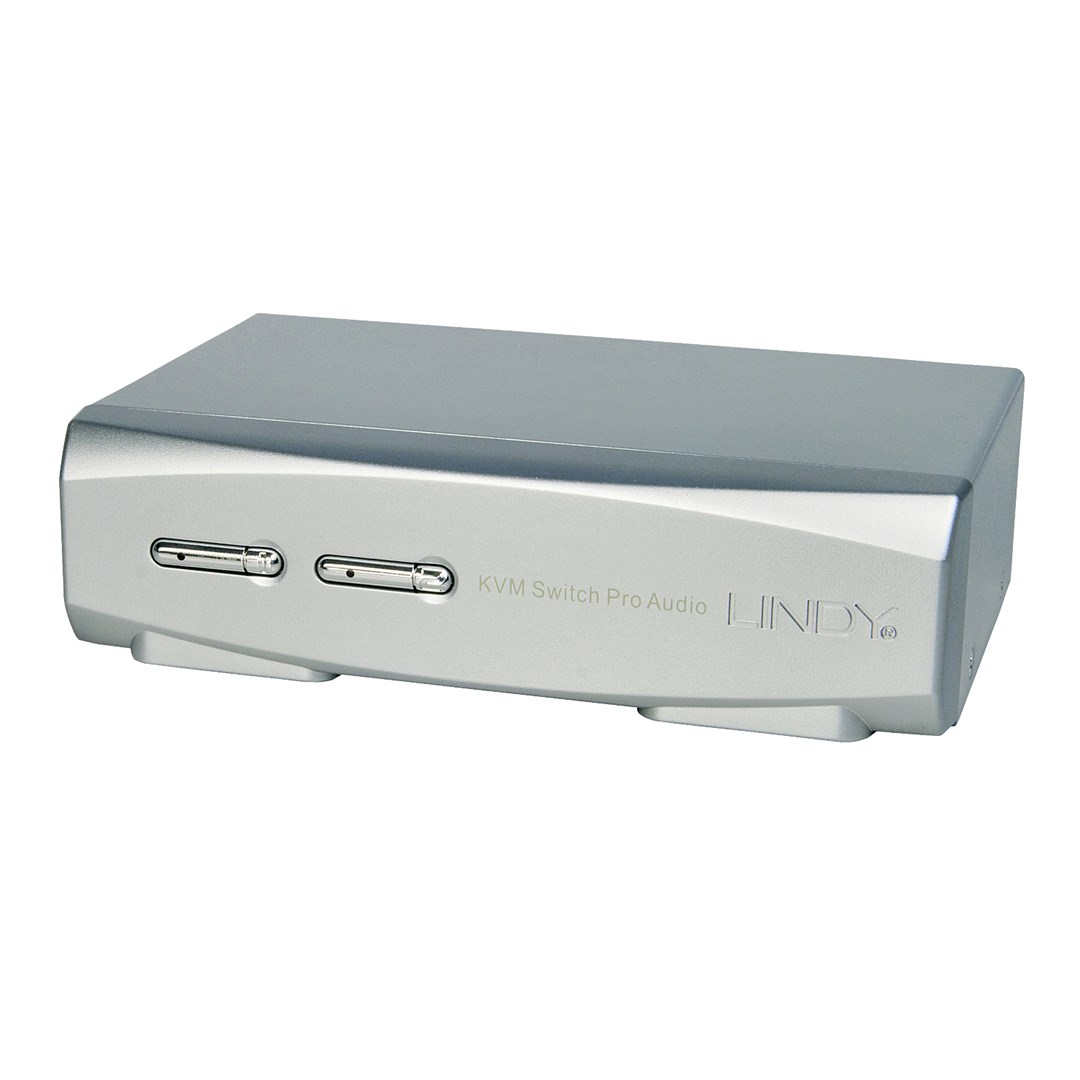 Lindy 39304 przełącznik KVM Srebrny