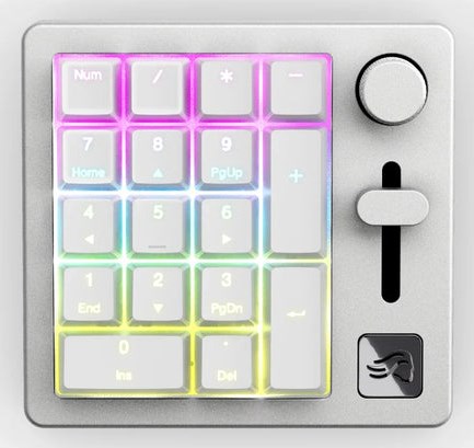 Keychron GMMK Numpad klawiatura Dom/Biuro USB + RF Wireless + Bluetooth Biały
