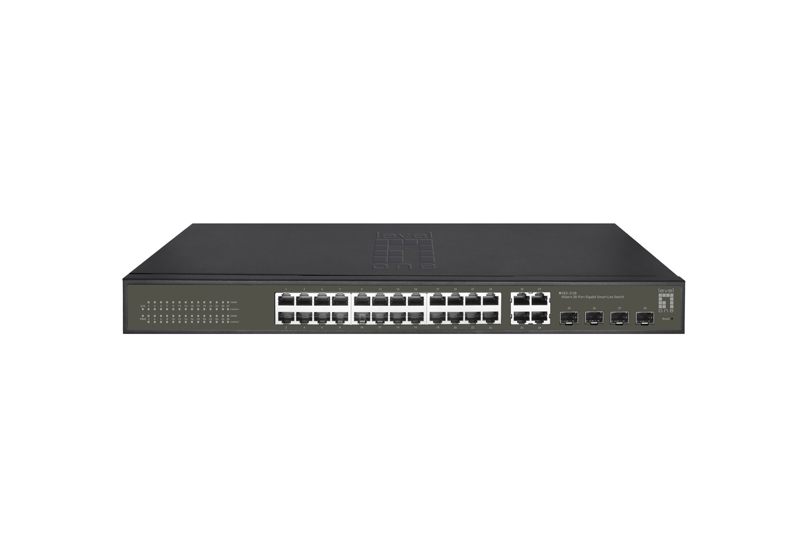LevelOne GES-2128 przełącznik sieciowy Zarządzany L2 Gigabit Ethernet (10/100/1000) Czarny