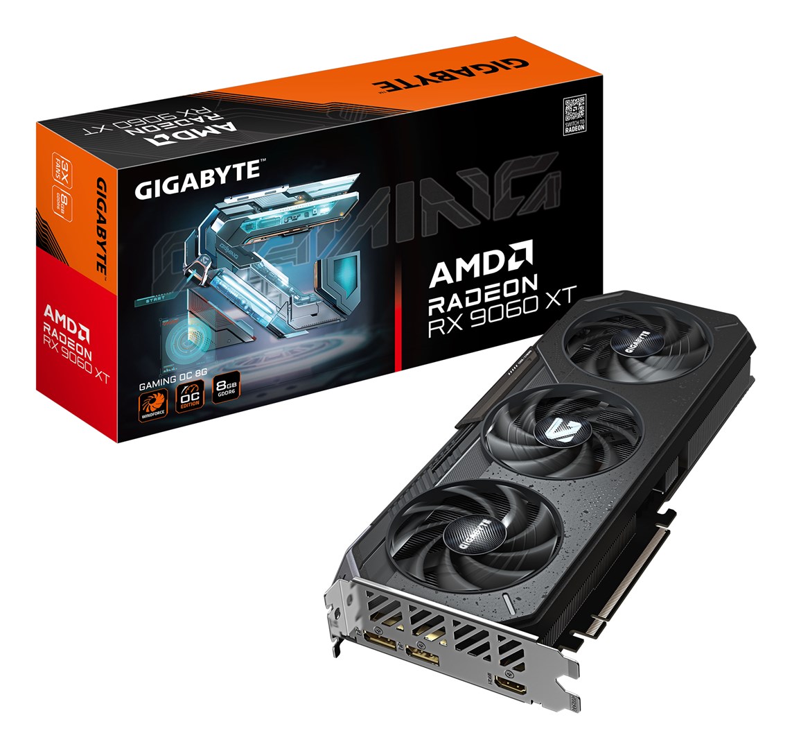 Karta graficzna GIGABYTE Radeon RX 9060 XT GAMING OC 8G AMD 8GB GDDR6 GV-R9060XTGAMING OC-8GD