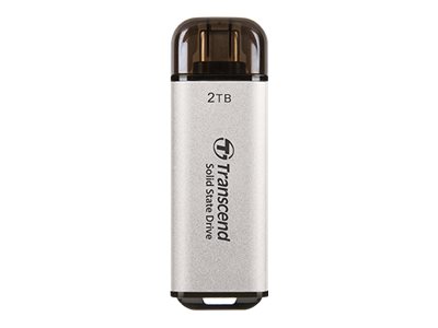 TRANSCEND ESD300S 1TB External SSD USB 10Gbps Type C Silver