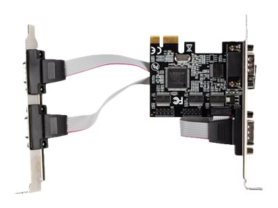 Karta PCI Express - COM 9Pin x4 + Śledzie Low Profile