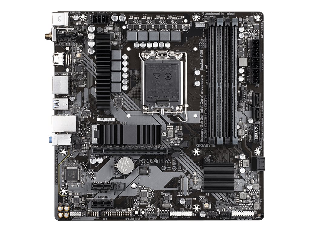 GIGABYTE B760M DS3H AX LGA1700 4xDDR4 4xSATA 2xM.2 2xDP 1xHDMI