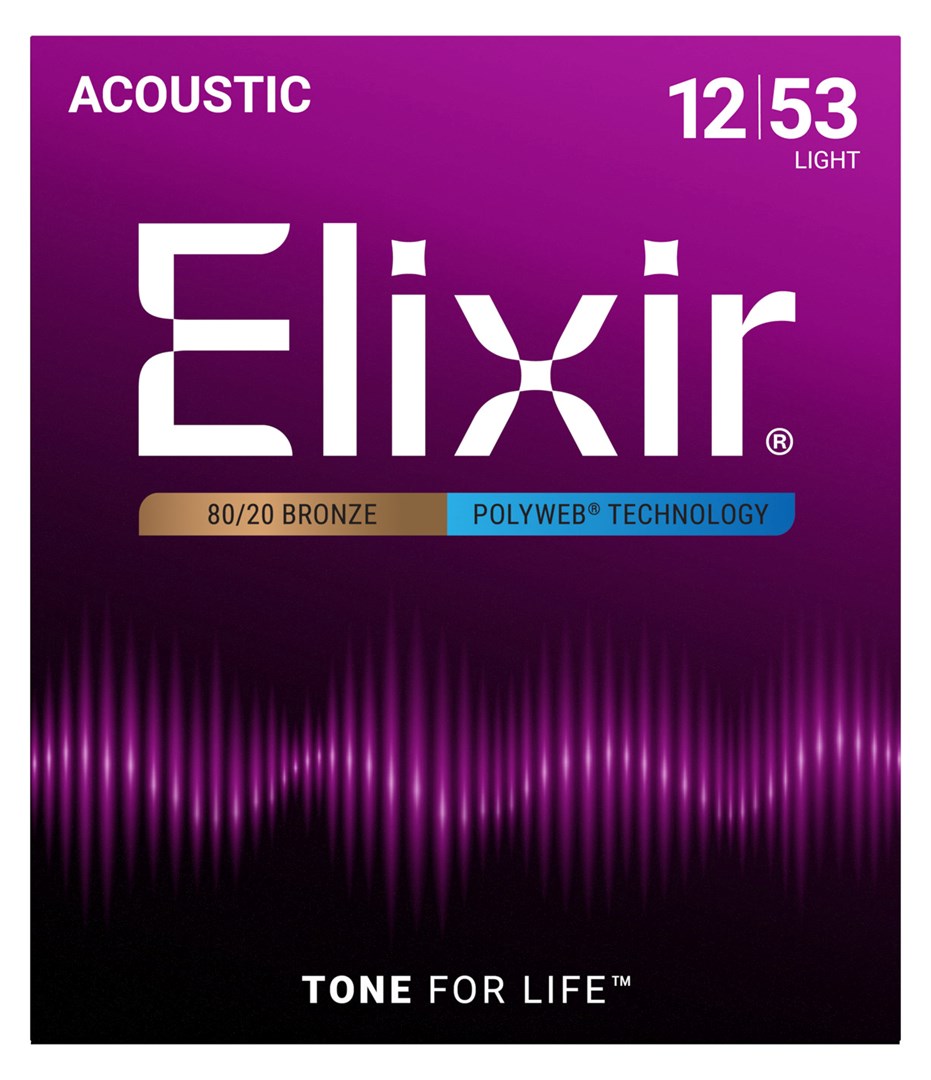 Elixir 11050 Light (12-53) PW - Struny do gitary elektrycznej