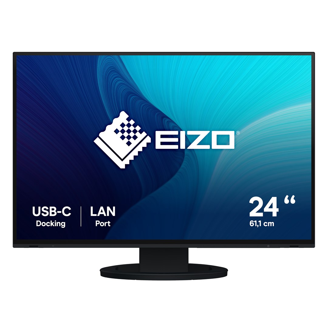 Monitor EIZO FlexScan EV2495-BK - 61,2 cm (24,1") - 1920 x 1200 pikseli - WUXGA - LED - 5 ms