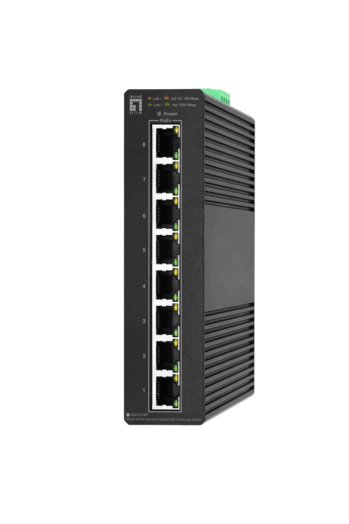Przełącznik LevelOne Hilbt Industrial PoE+ 8-portowy 120 W 1 Gb/s