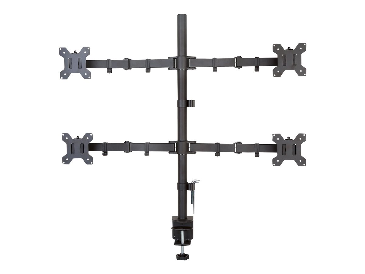 TECHLY 027521 Ramię biurkowe na cztery monitory LED/LCD 13-27 VESA 4x 10kg regulowane
