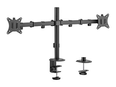 Ramię dla dwóch monitorów biurkowe (regulowane), 17 cale- 32 cale, do 9kg