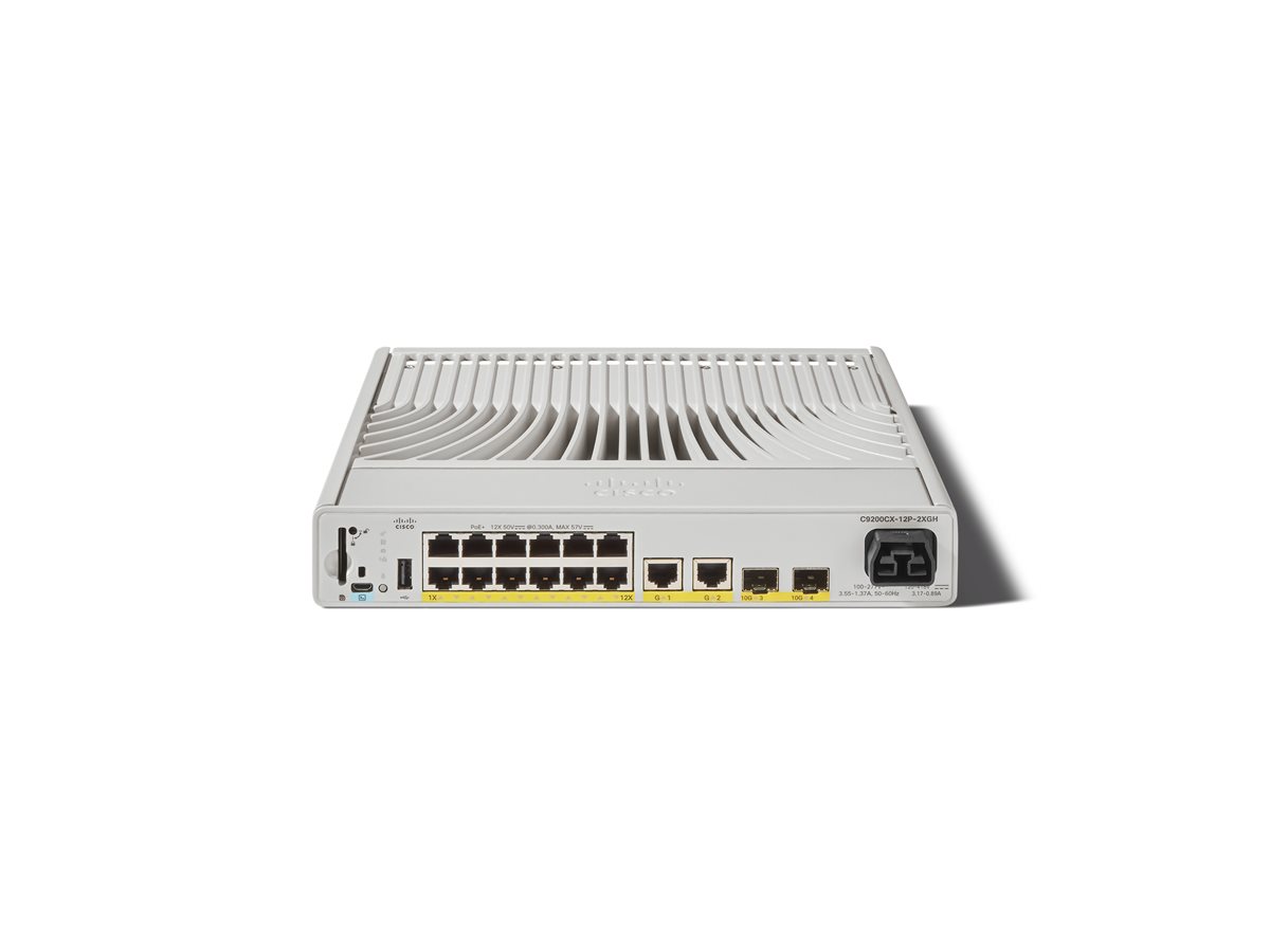 CISCO Catalyst 9000 Compact Switch 12-Port PoE+ 240W HVDC Ess