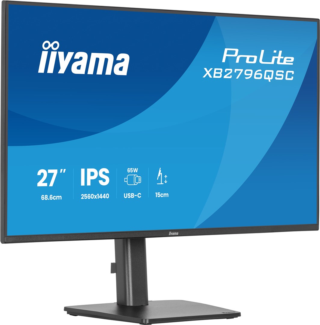 iiyama ProLite XB2796QSC-B1 monitor komputerowy 68,6 cm (27") 2560 x 1440 px Quad HD LED Czarny