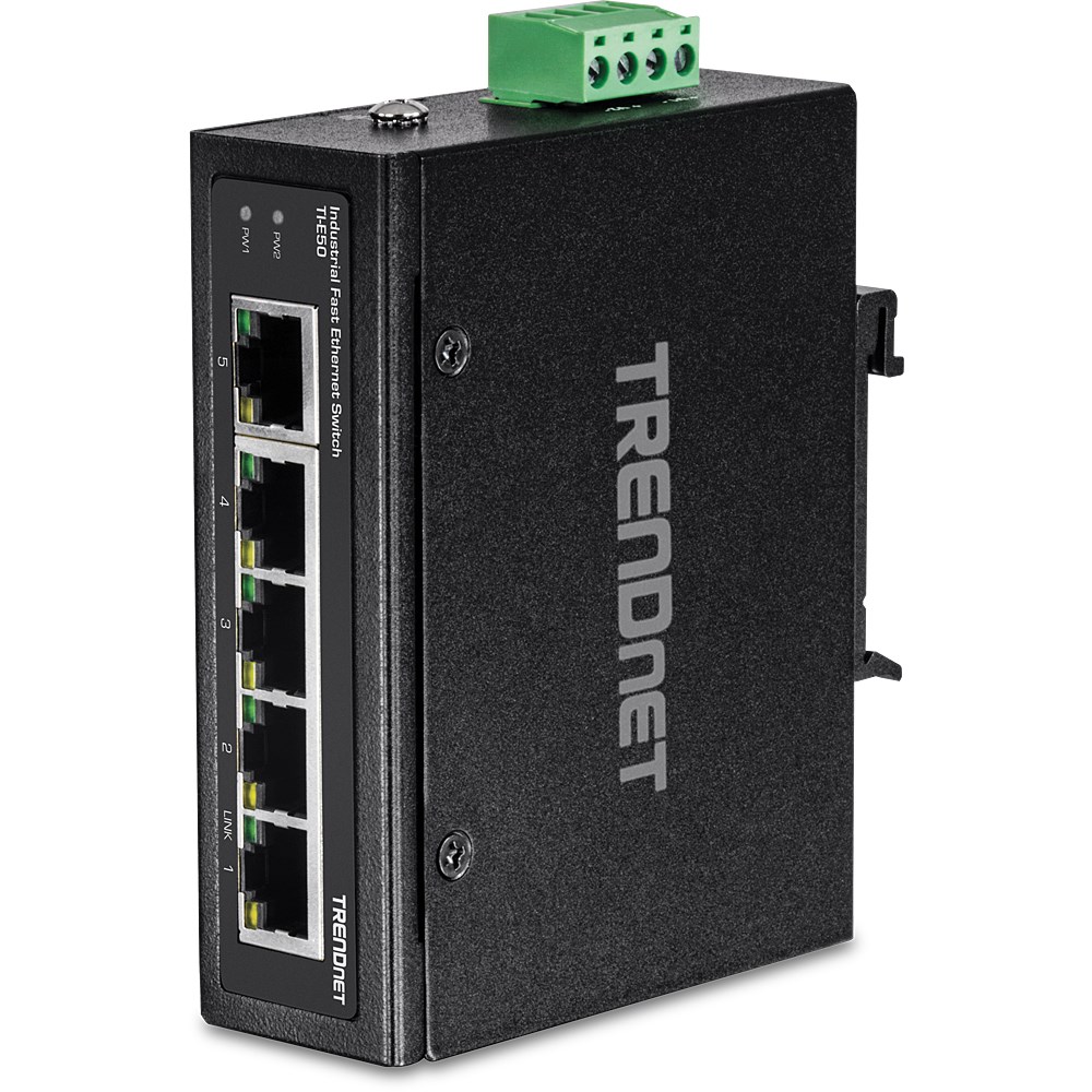 TRENDnet Industrie Switch 5 Port Fast Ethernet L2 DIN-Rail