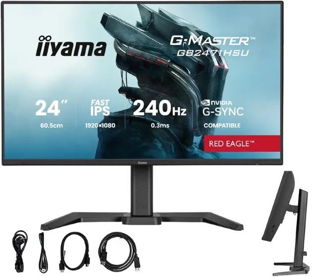 Monitor iiyama G-Master GB2471HSU-B1 24" Fast-IP - Płaski ekran