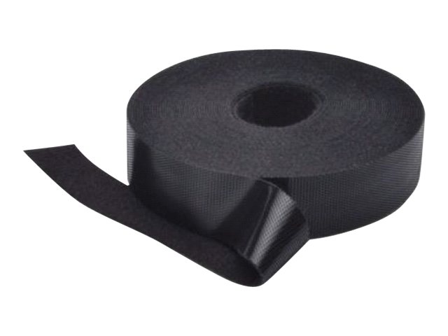 Taśma rzepowa do okablowania strukturalnego, szerokość 20 mm, rolka 10 m, Czarna