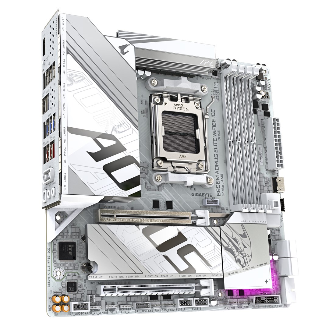 Płyta główna GIGABYTE B850M AORUS ELITE WIFI6E ICE AMD B850 AM5 micro ATX