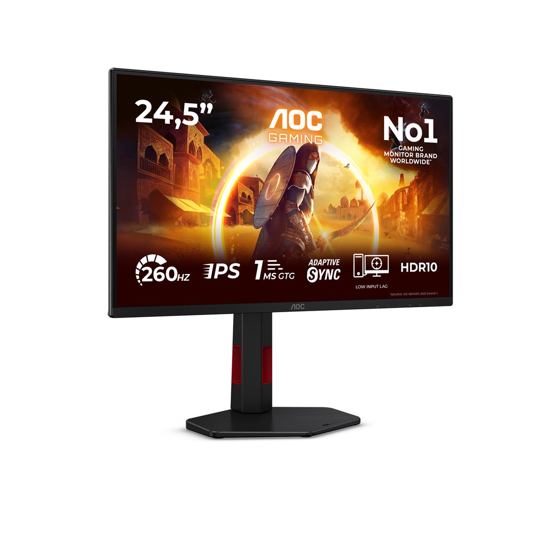 AOC G4 25G4ZR monitor komputerowy 62,2 cm (24.5") 1920 x 1080 px Czarny, Czerwony
