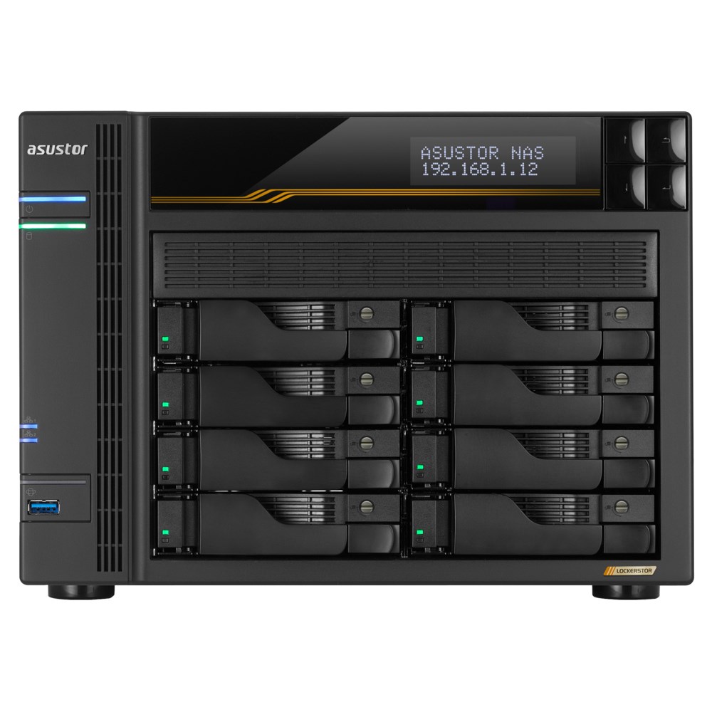 Asustor LOCKERSTOR 6 Gen3 (AS6806T) NAS Desktop AMD Ryzen V3C14 16 GB DDR5 ADM Czarny