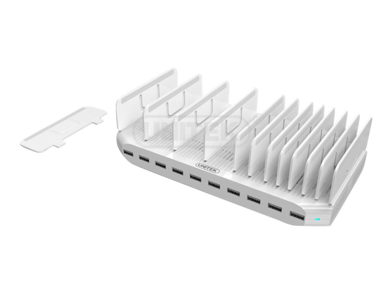 Stacja ładująca 10xUSB 2,4A, 96W; Y-2172