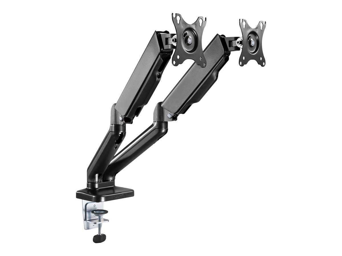 Uchwyt na dwa monitory 17-32 cali 9kg biurkowy obrotowy gazowy