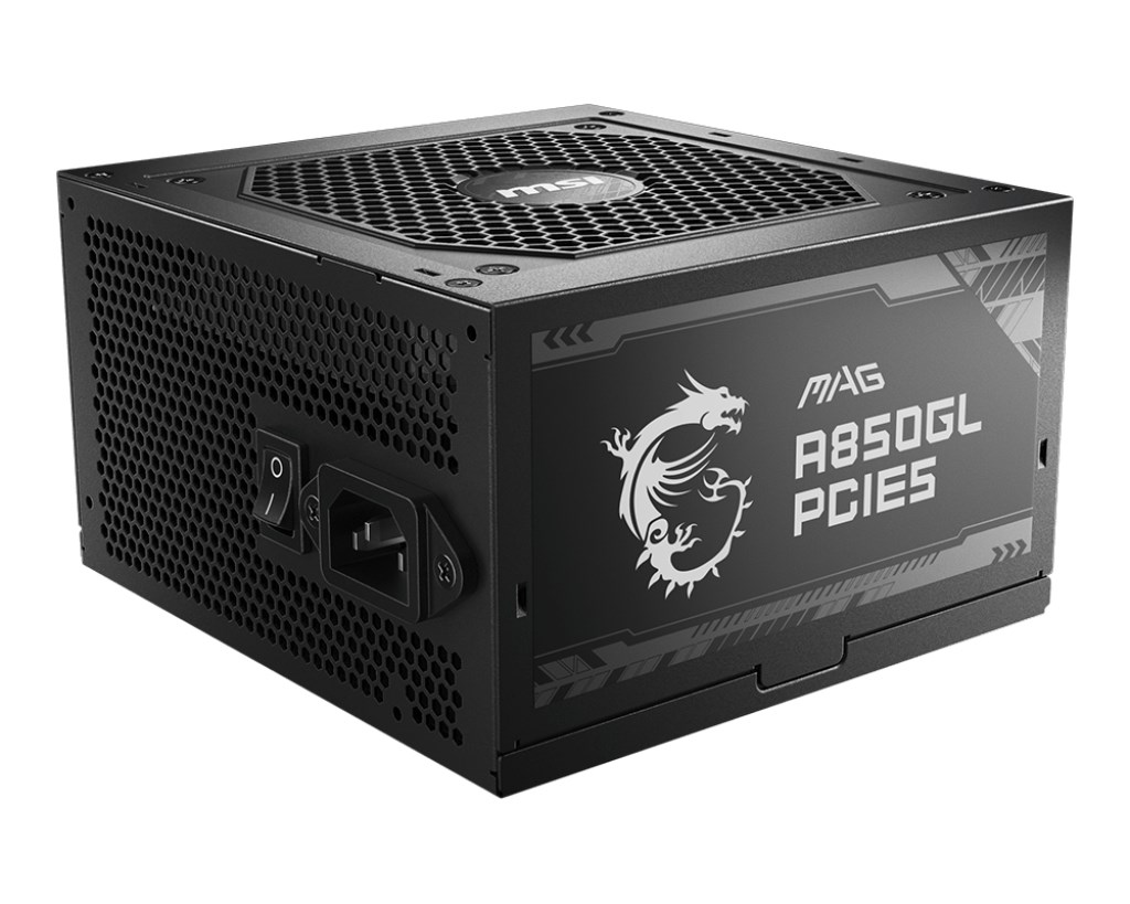 Zasilacz MSI MAG A850GL PCIE5 850W 80+ Gold ATX 3.1