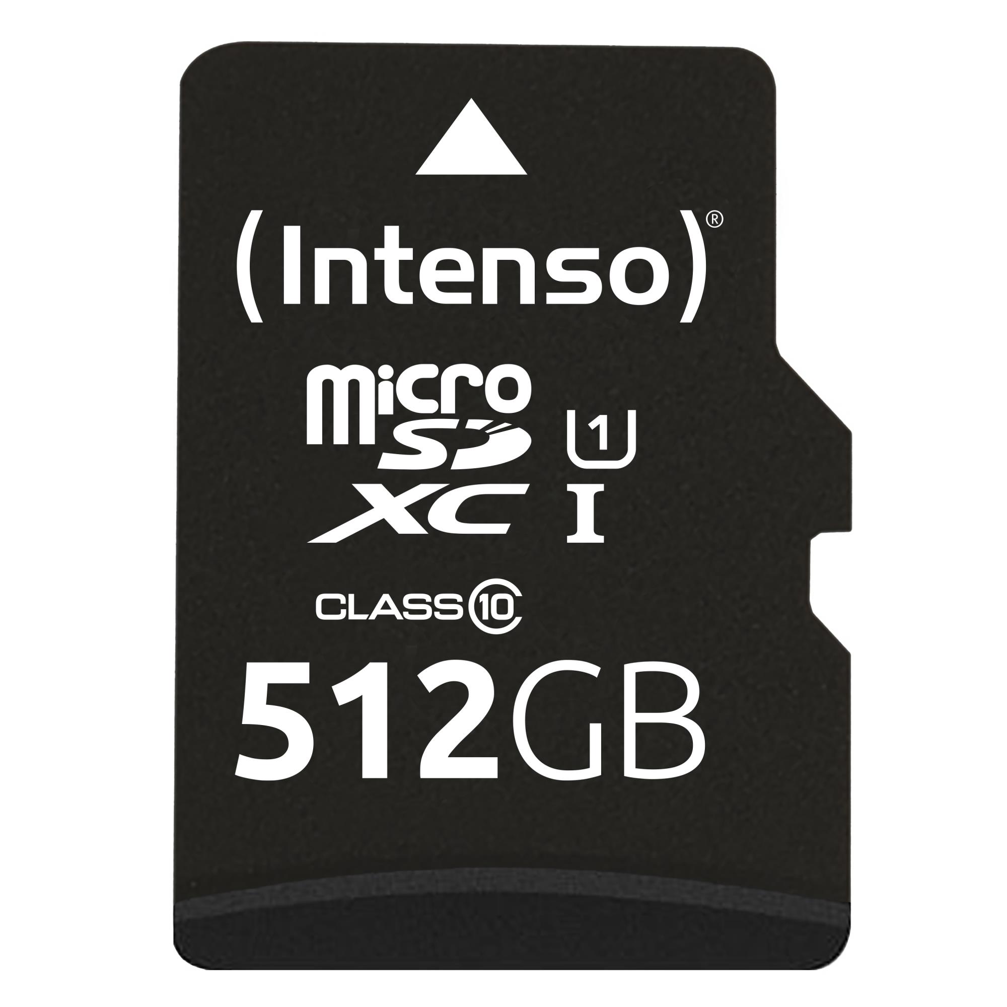 Intenso Flash-Card inkl. SD-Adapter Premium - microSDXC UHS-I - 512 GB