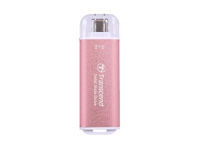 TRANSCEND ESD300P 1TB External SSD USB 10Gbps Type C Pink