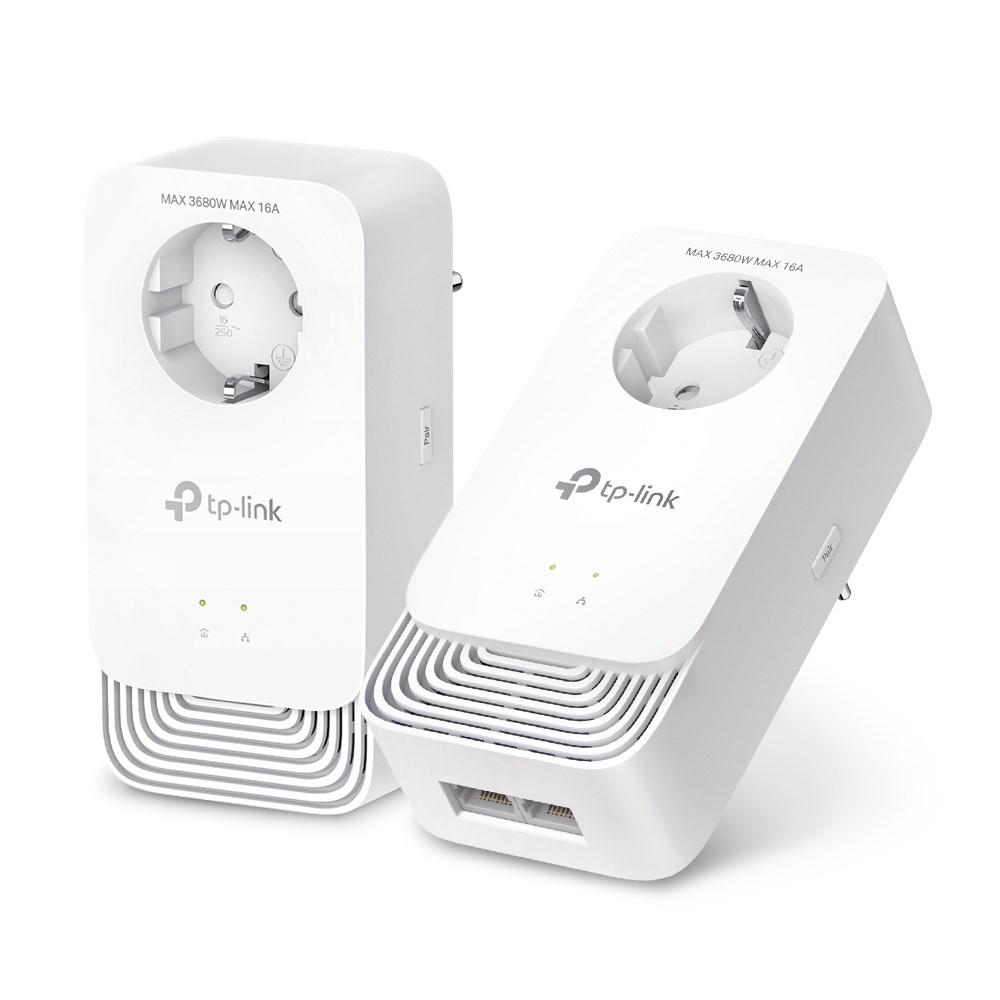Karta sieciowa TP-Link PG2400P KIT do PowerLine 1428 Mbit/s Przewodowa sieć LAN Biały 2 szt.