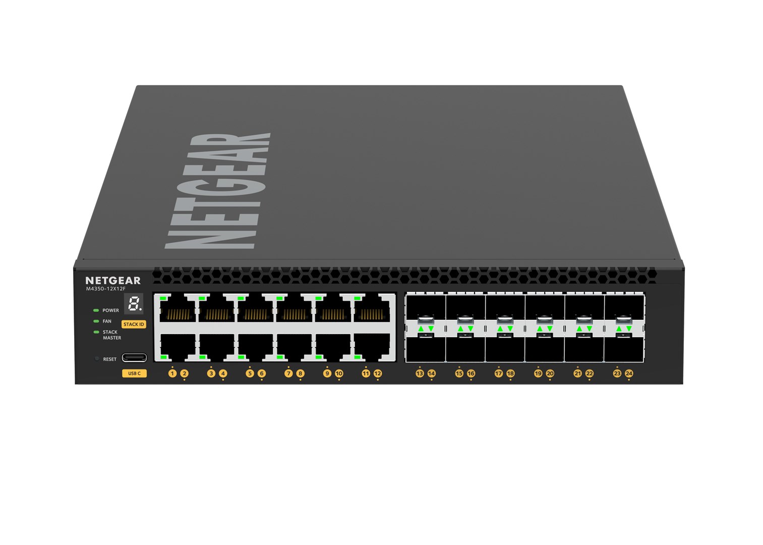 Switch Netgear XSM4324-100NES 24p Managed Multigigabit (M4350-12X12F)
