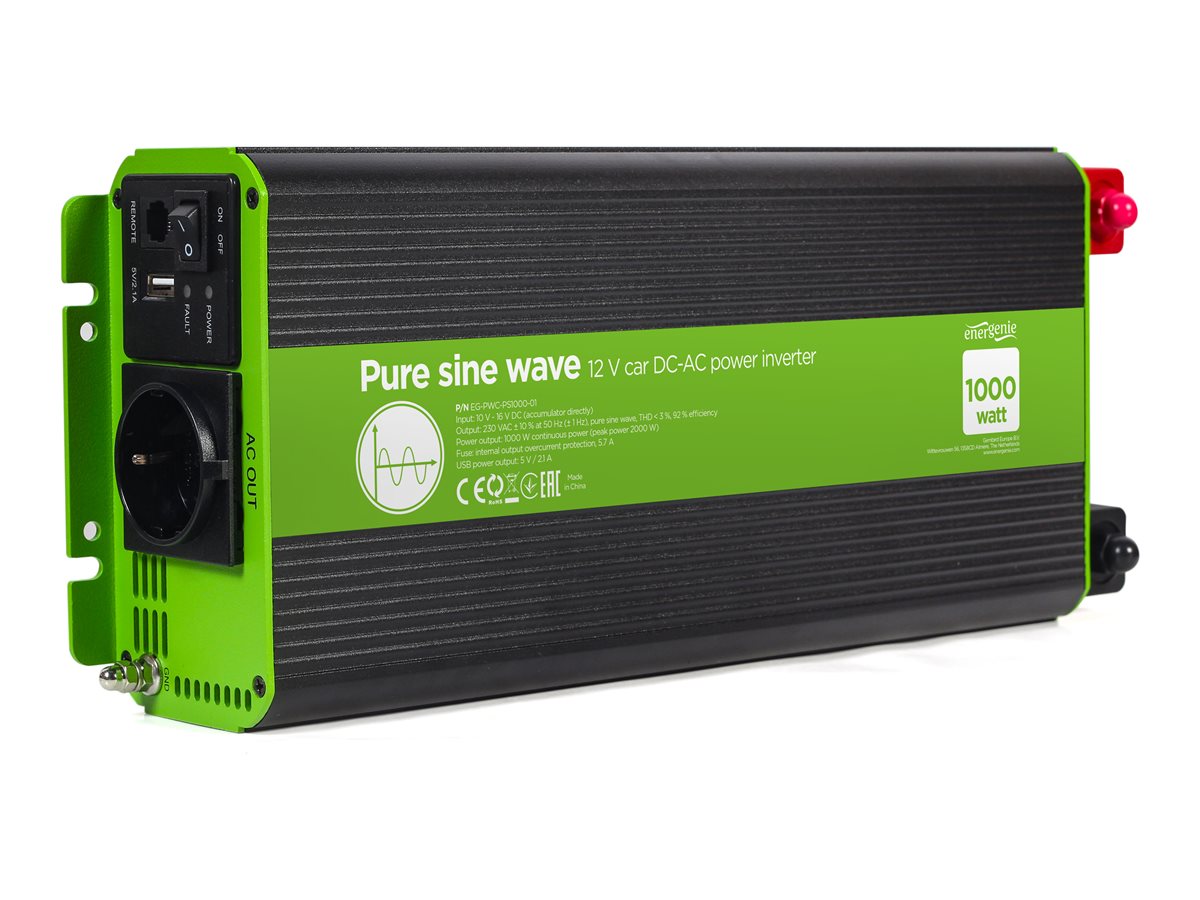 Przetwornica 12V/230V 1000W/2000W czysty sinus