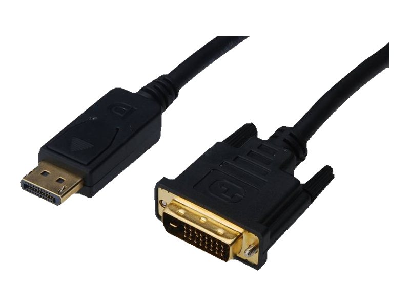 Kabel DisplayPort z zatrzaskiem 1080p 60Hz FHD Typ DP/DVI-D (24+1) M/M 2m