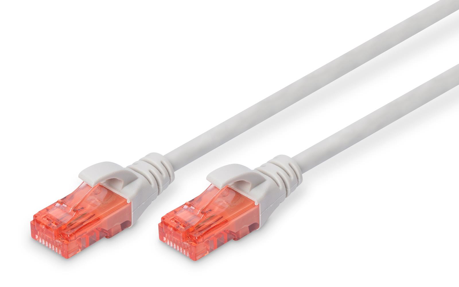 DIGITUS DK-1612-0025 Kabel Digitus patch cord UTP, CAT.6, szary, 0,025m, 15 LGW