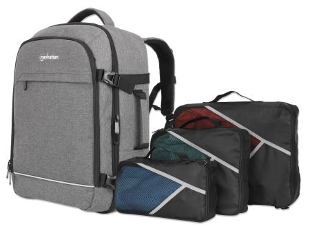 Plecak na laptop 17,3" Manhattan 440370 43,9cm Szary