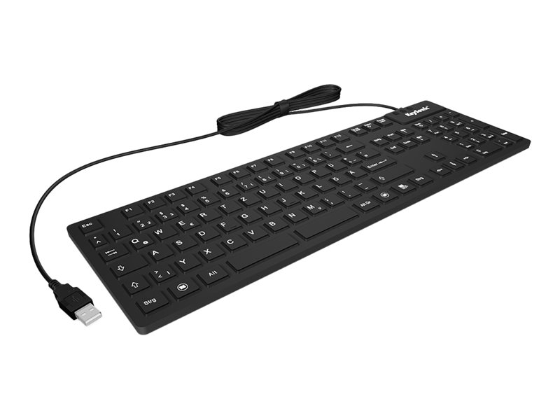 KeySonic KSK-8030 IN (US) klawiatura Przemysłowy USB QWERTY US English Czarny