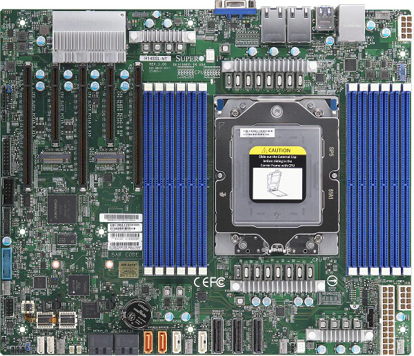 Płyta główna Supermicro H14SSL-NT 1x gniazdo SP5 (AMD EPYC), DDR5, 2x 10GbE, M.2, SATA