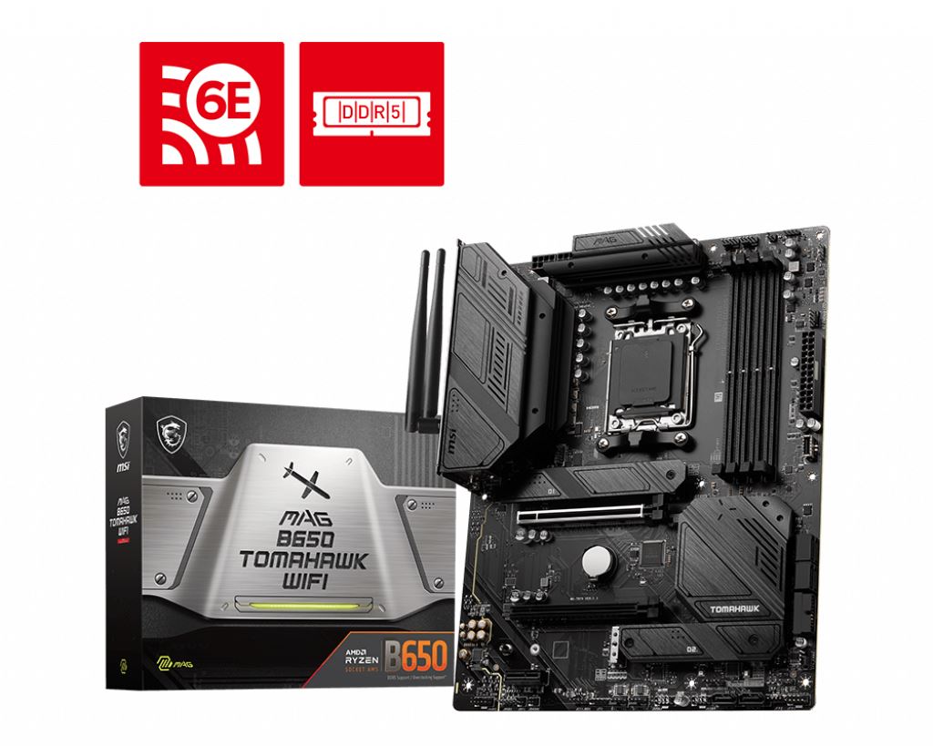 BAZAR - MSI MB Sc AM5 MAG B650 TOMAHAWK WIFI, AMD B650, 4xDDR5, 1xDP, 1xHDMI, WI-FI - Po opravě (Komplet)