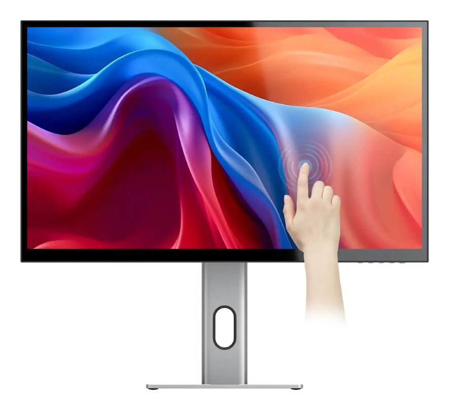 ALOGIC 27C5KPDT monitor komputerowy 68,6 cm (27") 5120 x 2880 px 5K Ultra HD LED Ekran dotykowy Przeznaczony dla wielu użytkowników Czarny, Srebrny