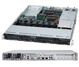 SUPERMICRO Chassis Black 1U SC815 WIO w/ Redundant PSU 750W 24 Pin PDB