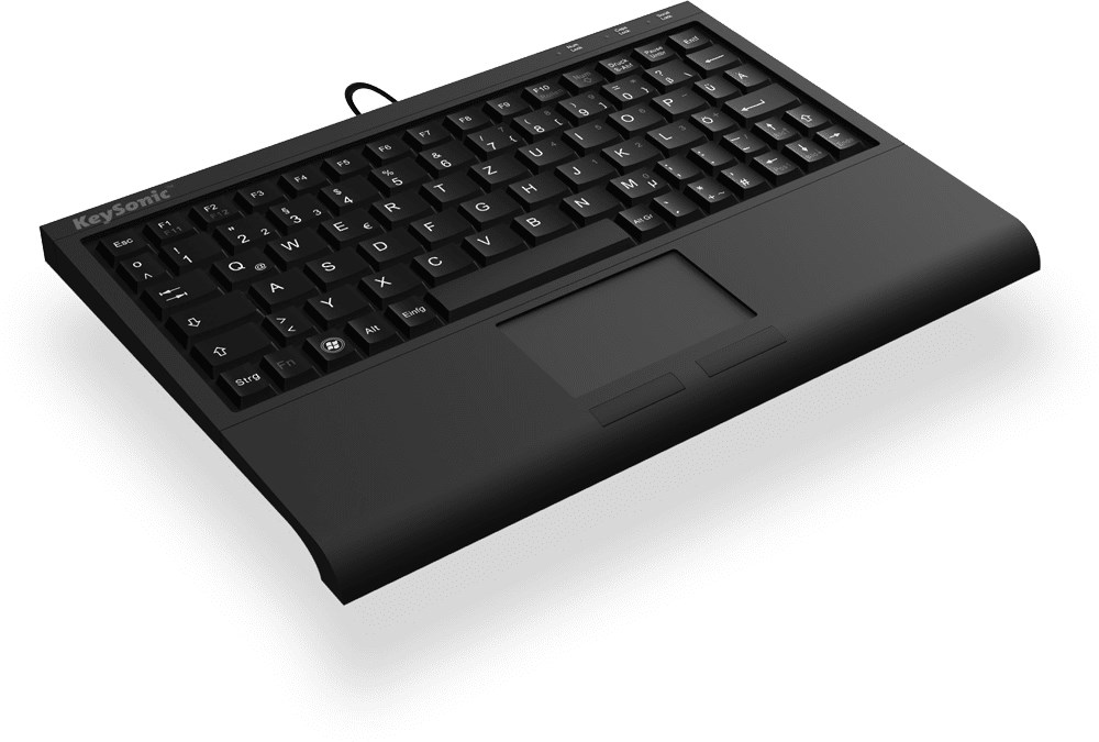 KeySonic ACK-3410 (DE) klawiatura Biuro USB QWERTZ Niemiecki Czarny