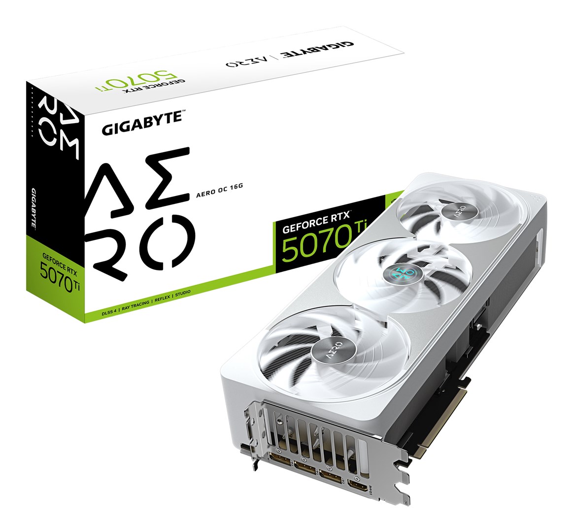 Karta graficzna GIGABYTE GeForce RTX 5070 Ti AERO OC 16G NVIDIA 16 GB GDDR7 GV-N507TAERO OC-16GD