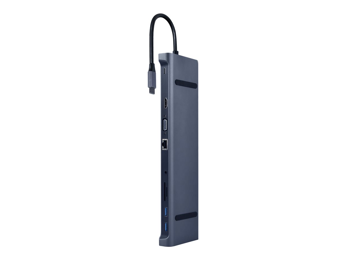Hub USB-C PD GbE VGA HDMI 3xUSB 3.1 czytnik kart SD