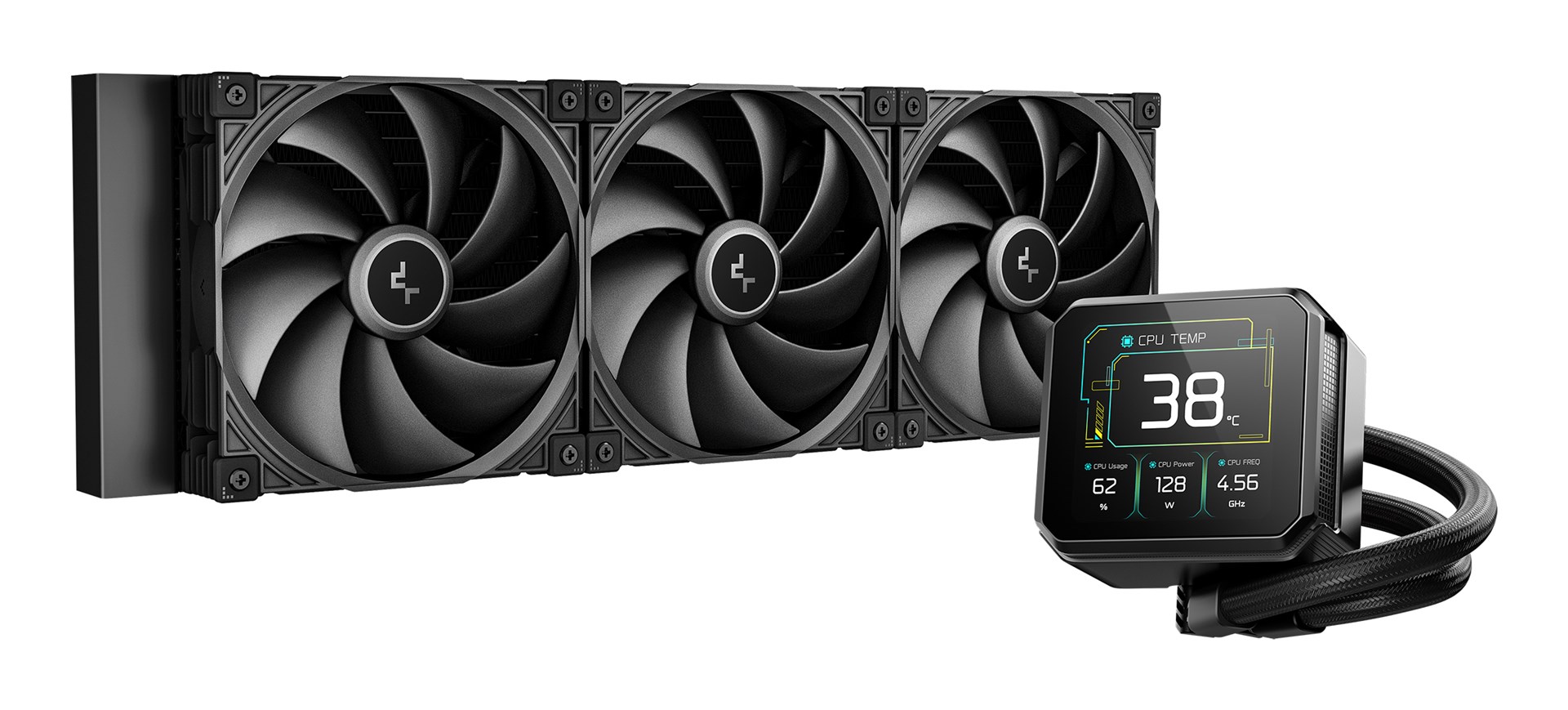 DeepCool Spartacus 420 Procesor Zestaw do chłodzenia płynami 14 cm Czarny
