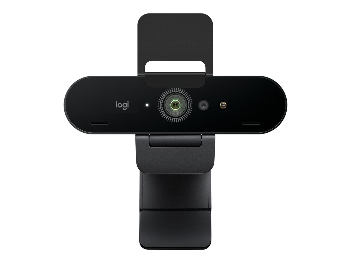 Logitech Webcam BRIO 4K Ultra HD, 60FPS, Windows Hello 4096x2160, Audio, USB, Externe Abdeckblende